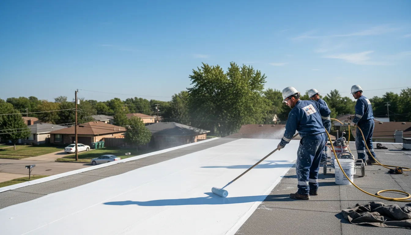 Commercial roof coating in Marshville, NC near me